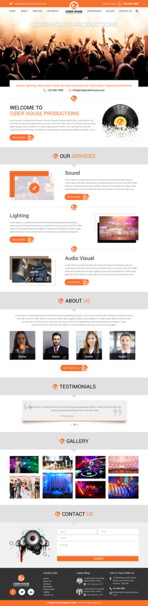 Web-Design von rightway für Club T Productions, Inc. | Design: #13856196