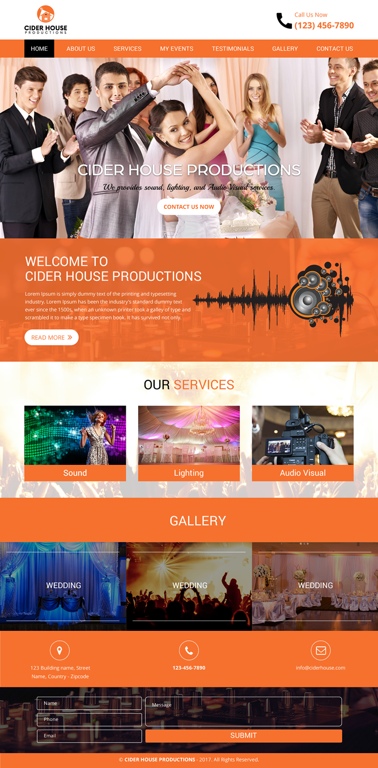 Web Design by rightway for Club T Productions, Inc. | Design #13856207
