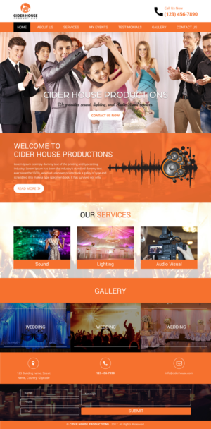 Web-Design von rightway für Club T Productions, Inc. | Design: #13856207