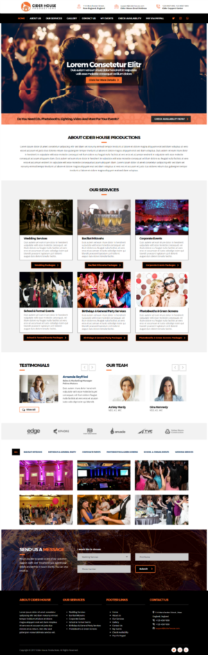 Web-Design von valemic für Club T Productions, Inc. | Design: #13946647