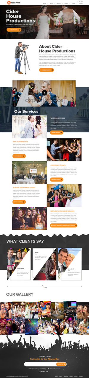 Web Design by e2developers for Club T Productions, Inc. | Design #13997412