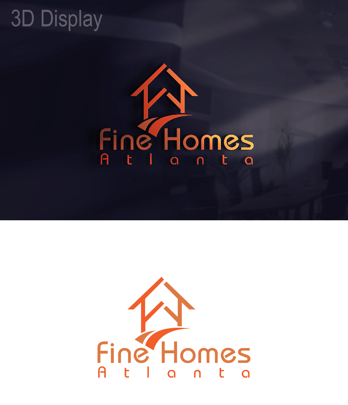 Logo Design by 3Guys for Fine Homes Atlanta | Design #14197144