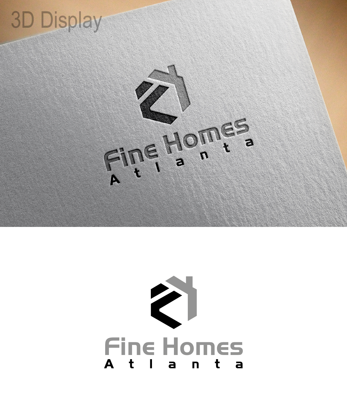 Logo Design by 3Guys for Fine Homes Atlanta | Design #14197145