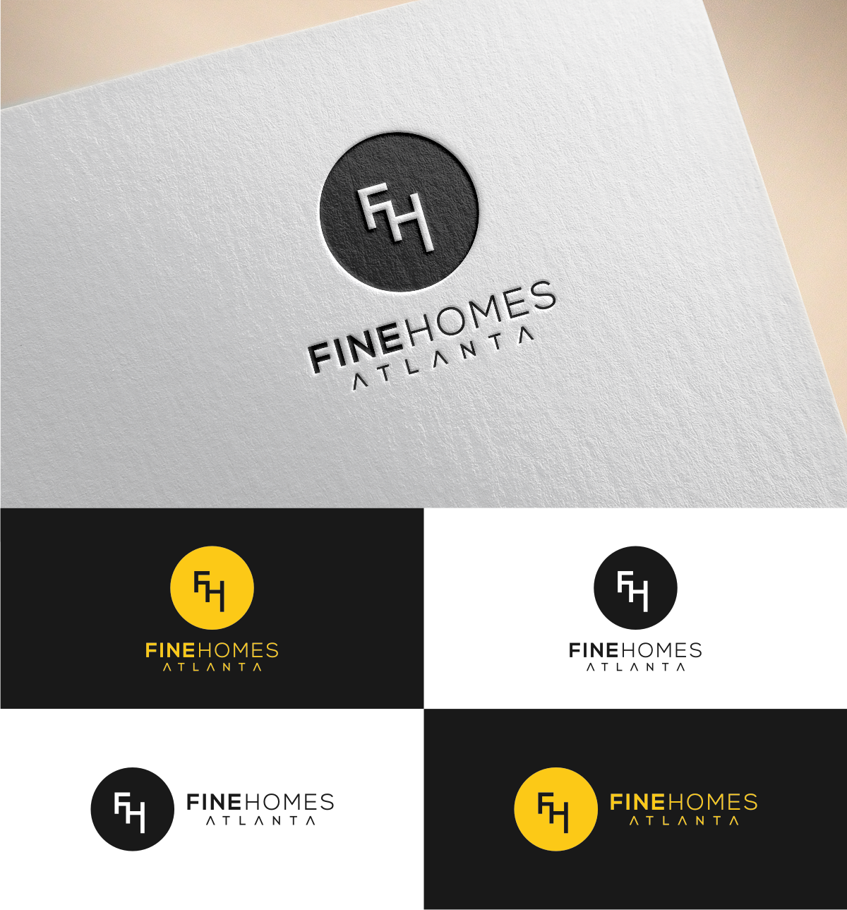 Logo Design by MKR for Fine Homes Atlanta | Design #14188415