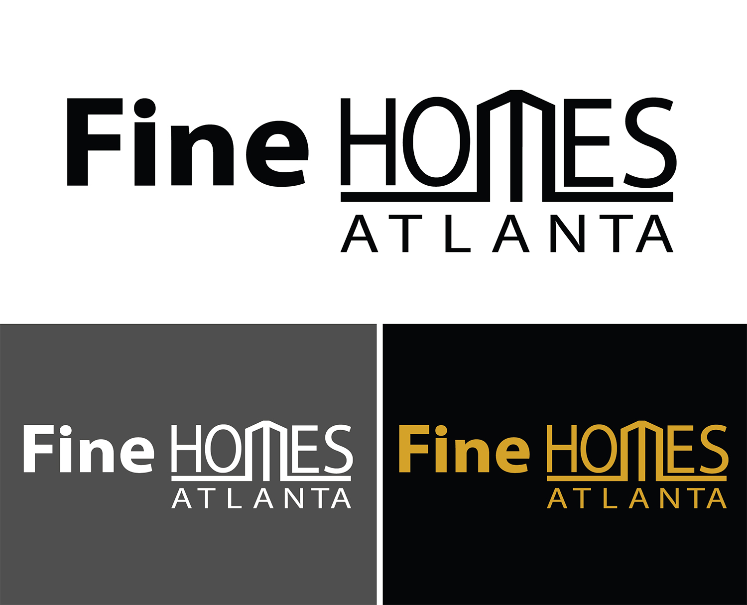 Logo Design by kuya.P for Fine Homes Atlanta | Design #14202455