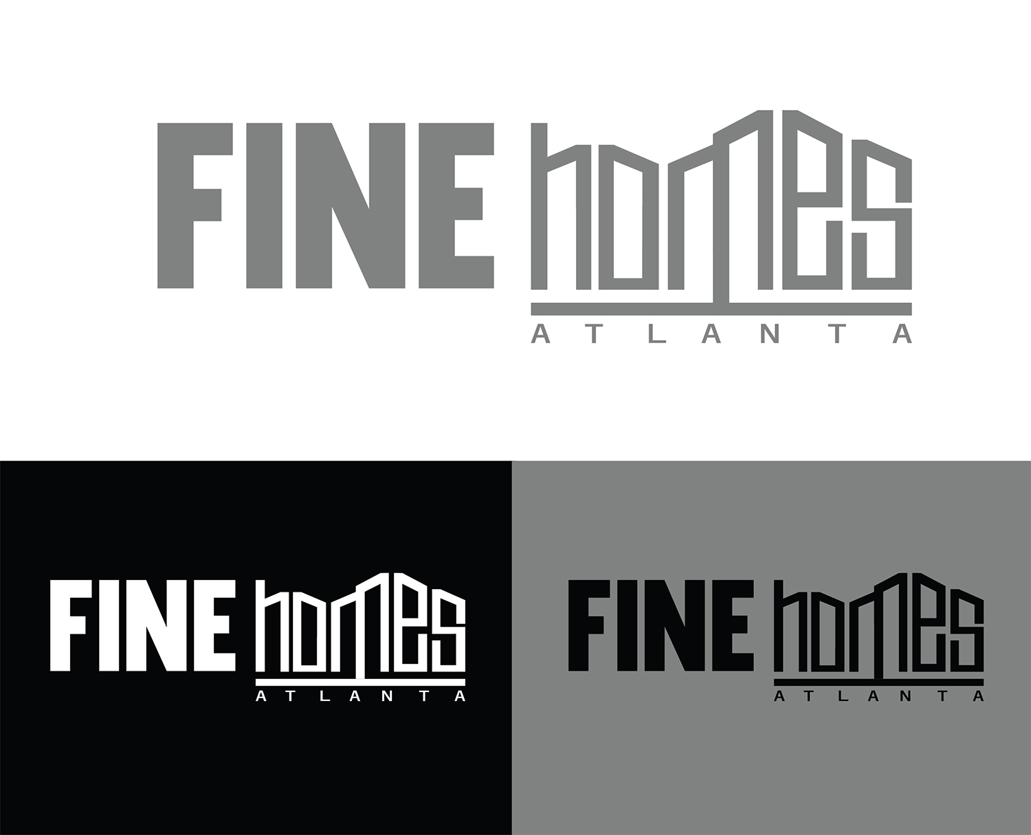 Logo Design by kuya.P for Fine Homes Atlanta | Design #14214651