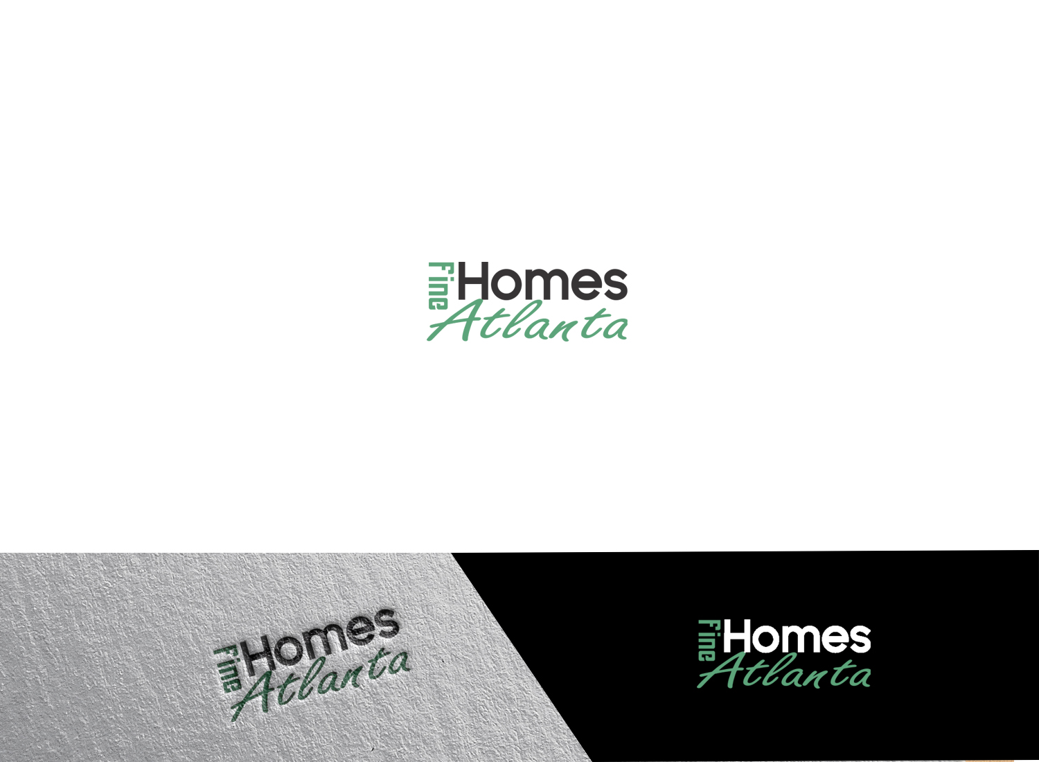 Logo Design by potonk for Fine Homes Atlanta | Design #14217227