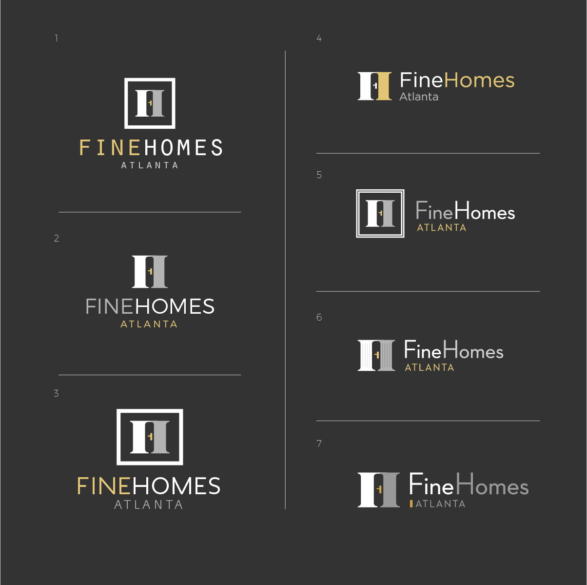 Diseño de Logo por SunInLow para Fine Homes Atlanta | Diseño #14294373