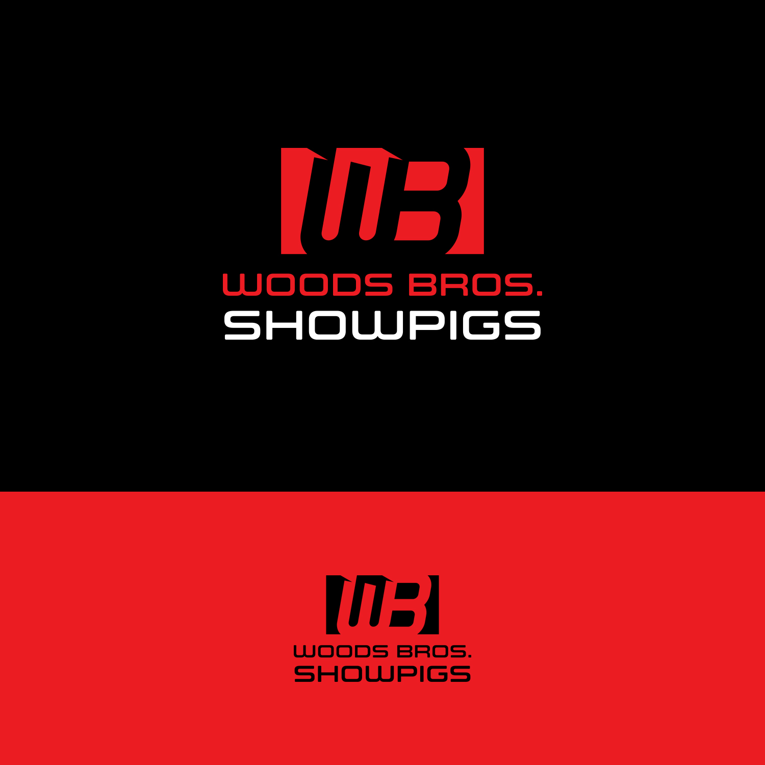 Logo Design by Grapismo Brand Studio for Woods Bros. Showpigs | Design #13849194