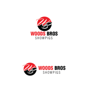 Diseño de Logo por TB Designs para Woods Bros. Showpigs | Diseño: #13843025