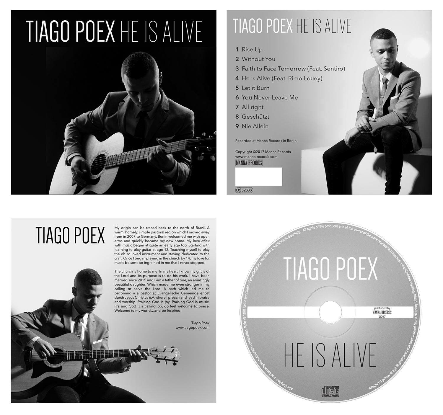 CD-Cover-Design von selador.si für Tiago Poex | Design #13917916