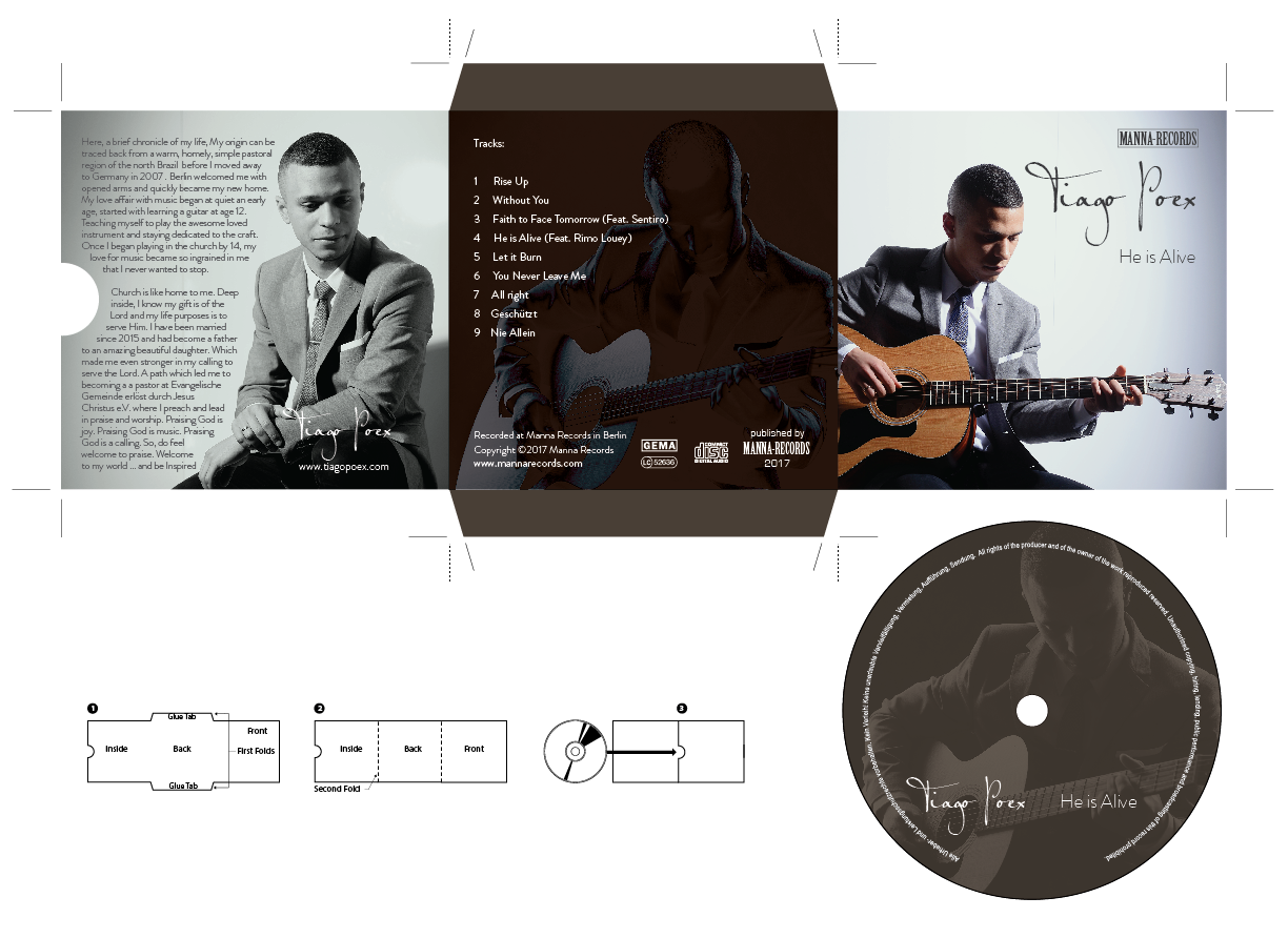 CD Cover Design by Zainny Azuar for Tiago Poex | Design #13912075