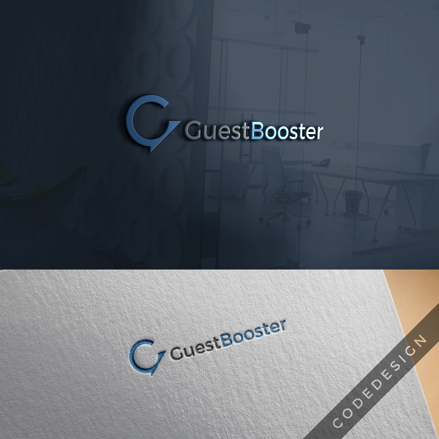 Diseño de Logo por Decos Studio para GuestBooster sprl | Diseño #13879210