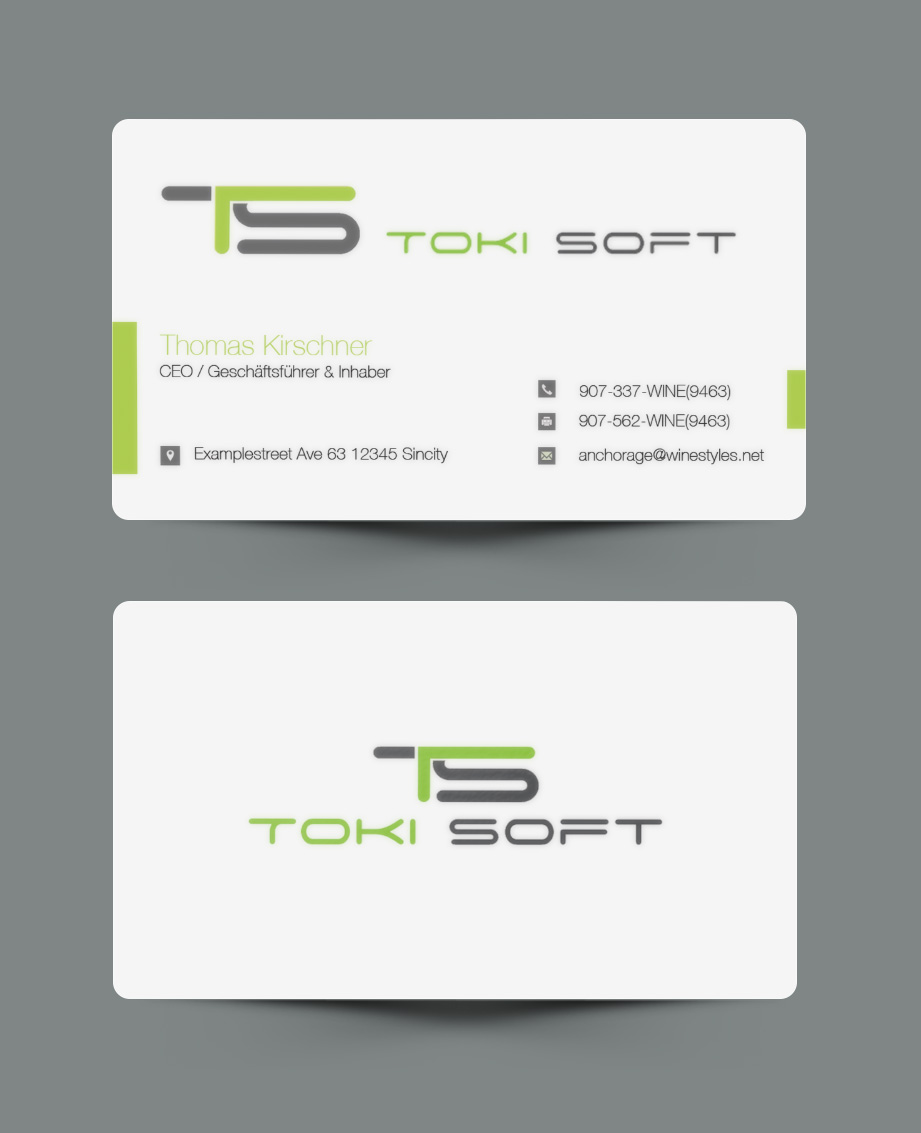 Diseño de Tarjeta de Presentación por Pixi Dust para ToKi Soft | Diseño #13844207