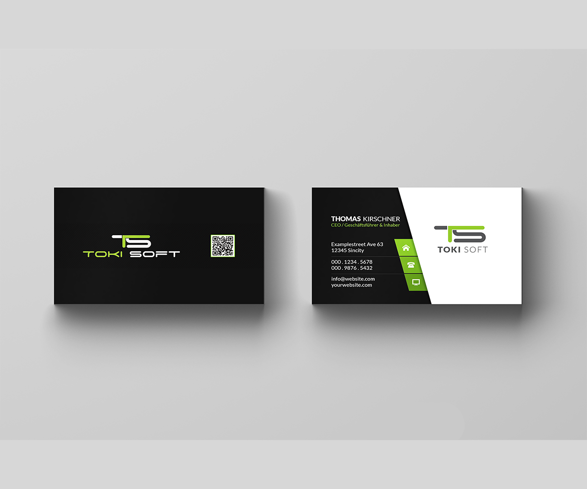 Diseño de Tarjeta de Presentación por Creativenewb para ToKi Soft | Diseño #13943612