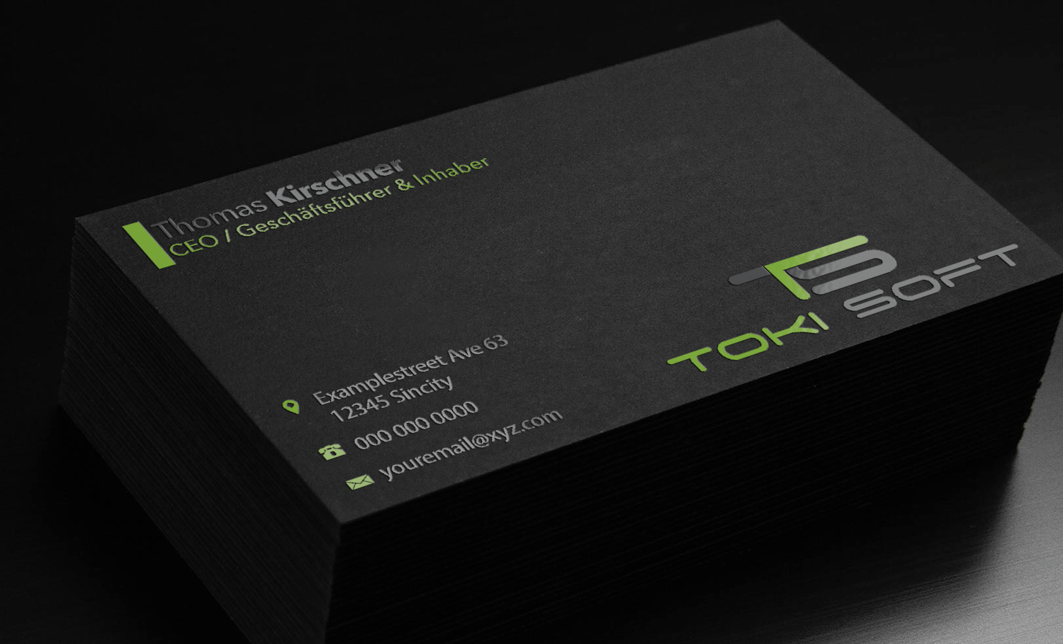 Diseño de Tarjeta de Presentación por Riz' para ToKi Soft | Diseño: #13854950