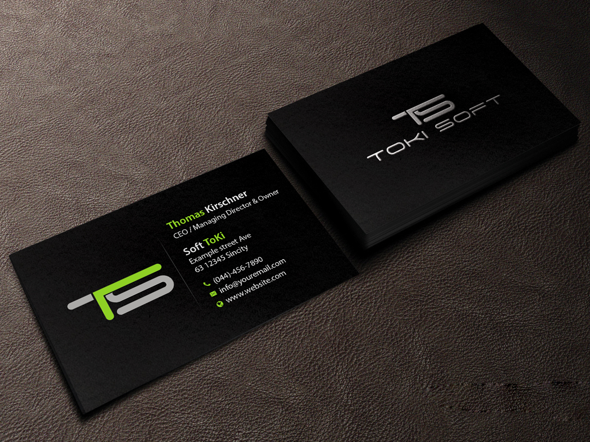 Diseño de Tarjeta de Presentación por Creations Box 2015 para ToKi Soft | Diseño #13846820