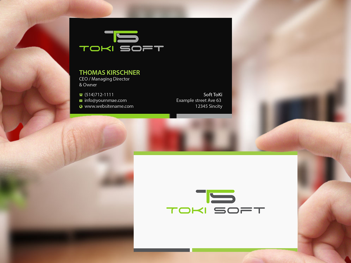 Diseño de Tarjeta de Presentación por Creations Box 2015 para ToKi Soft | Diseño #13846834