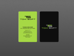 Diseño de Tarjeta de Presentación por Creations Box 2015 para ToKi Soft | Diseño: #13846835
