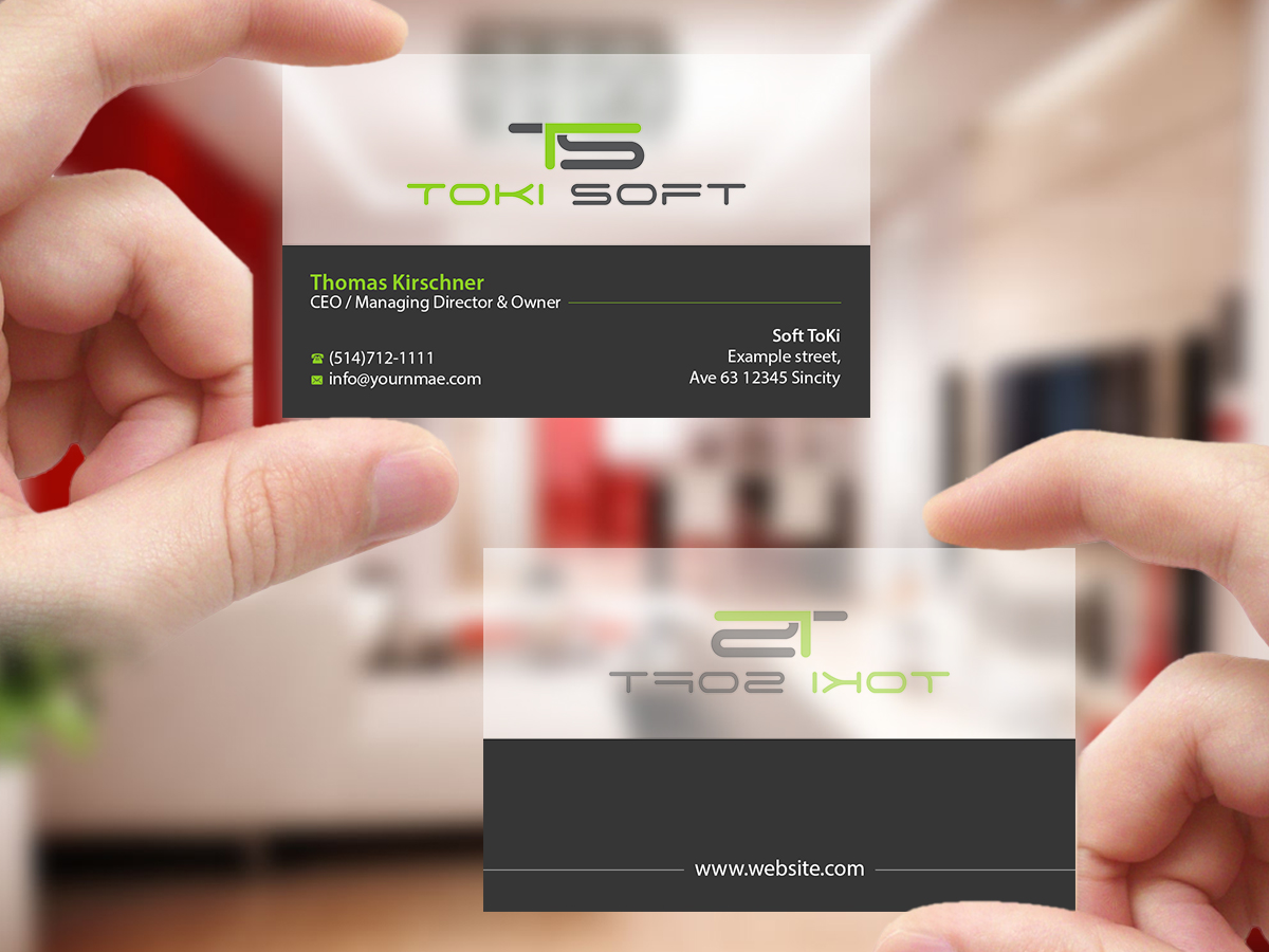 Diseño de Tarjeta de Presentación por Creations Box 2015 para ToKi Soft | Diseño #13846837
