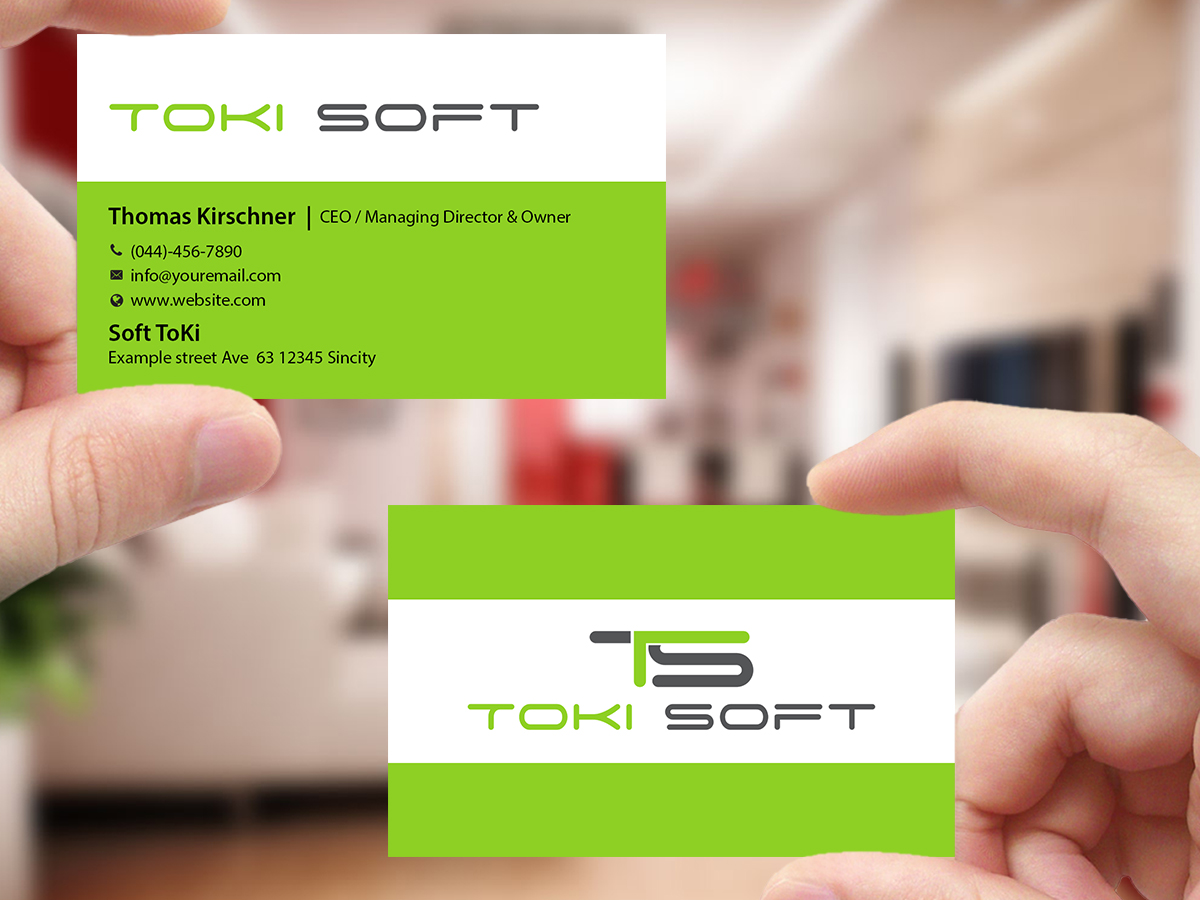 Diseño de Tarjeta de Presentación por Creations Box 2015 para ToKi Soft | Diseño #13846846