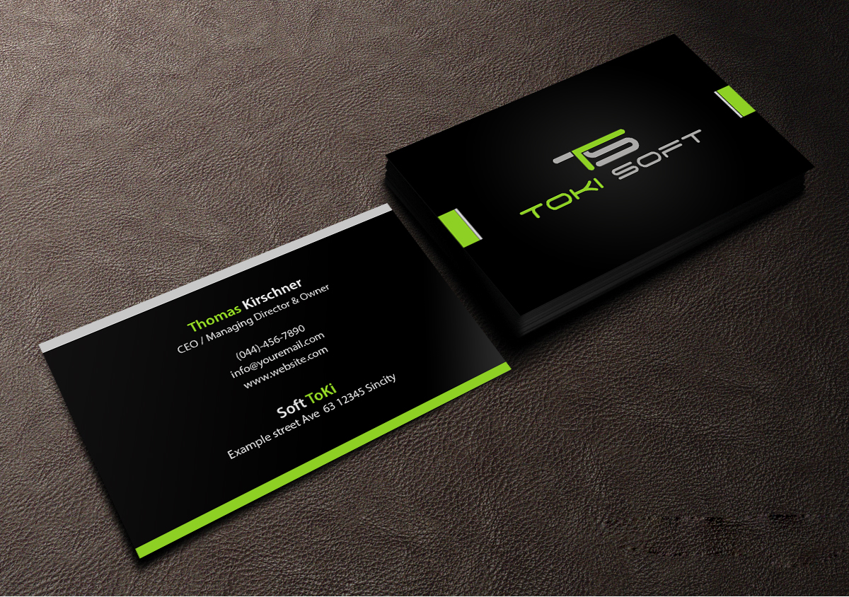 Diseño de Tarjeta de Presentación por Creations Box 2015 para ToKi Soft | Diseño #13846851