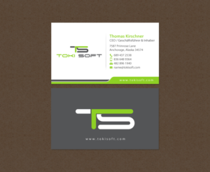 Diseño de Tarjeta de Presentación por chandrayaan.creative para ToKi Soft | Diseño: #13845372