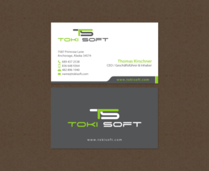 Diseño de Tarjeta de Presentación por chandrayaan.creative para ToKi Soft | Diseño: #13845421