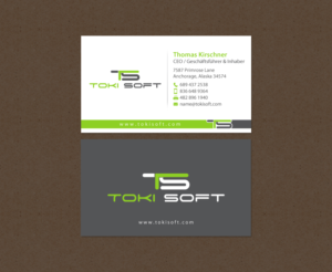 Diseño de Tarjeta de Presentación por chandrayaan.creative para ToKi Soft | Diseño: #13845424