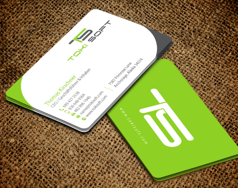 Diseño de Tarjeta de Presentación por chandrayaan.creative para ToKi Soft | Diseño #13845953