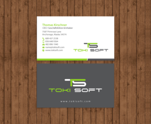 Diseño de Tarjeta de Presentación por chandrayaan.creative para ToKi Soft | Diseño: #13900302