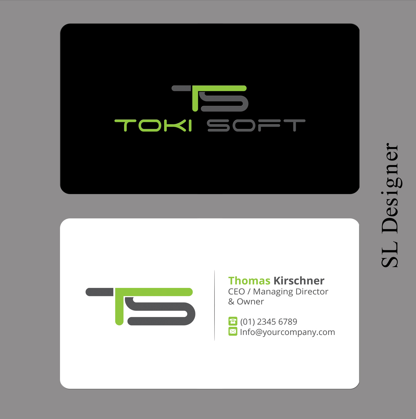 Diseño de Tarjeta de Presentación por SL Designer para ToKi Soft | Diseño #13843563