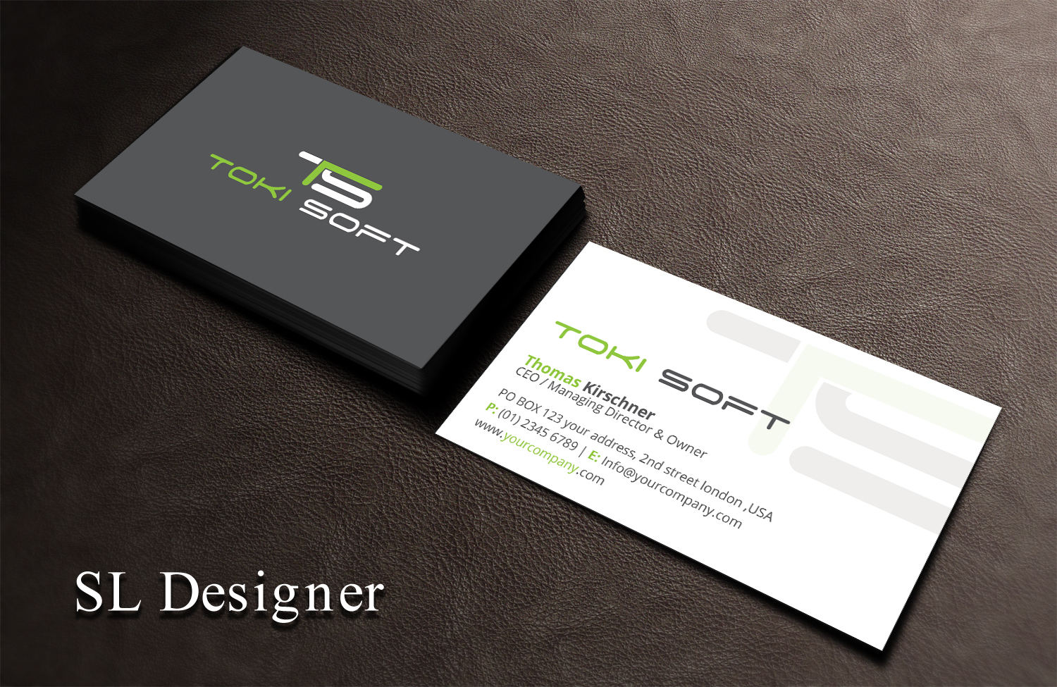 Diseño de Tarjeta de Presentación por SL Designer para ToKi Soft | Diseño #13843635