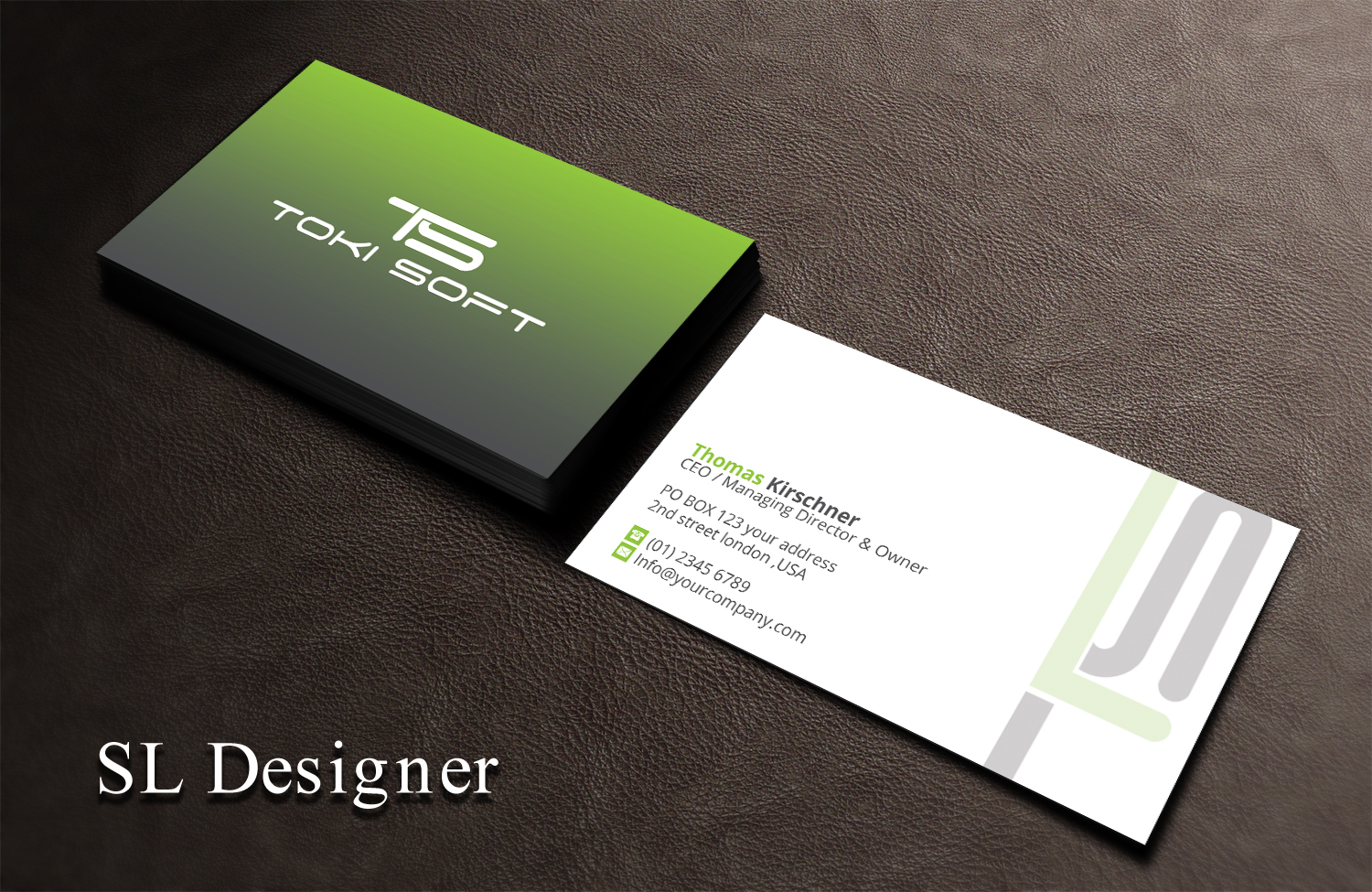 Diseño de Tarjeta de Presentación por SL Designer para ToKi Soft | Diseño #13843873