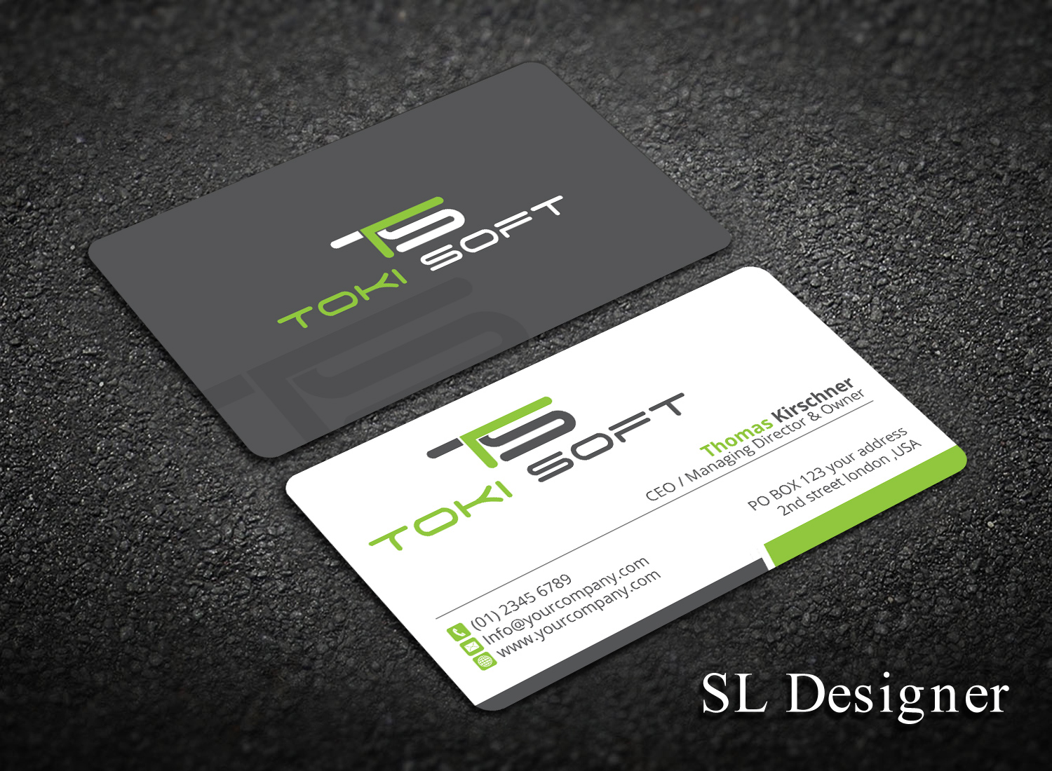 Diseño de Tarjeta de Presentación por SL Designer para ToKi Soft | Diseño #13843979