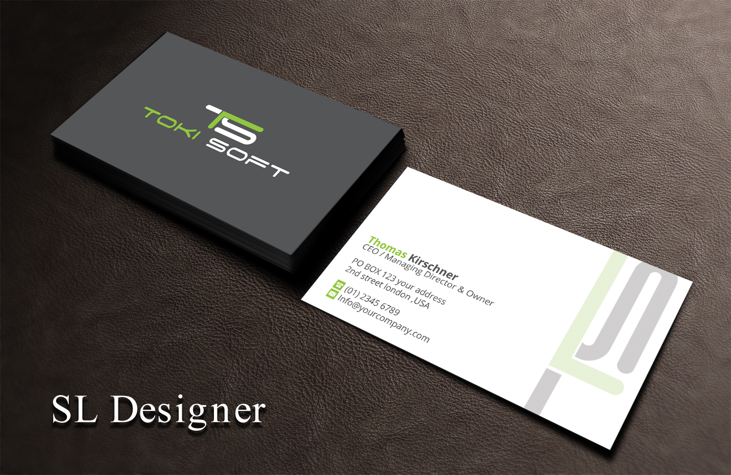 Business Card Design by SL Designer for ToKi Soft | Design #13901793