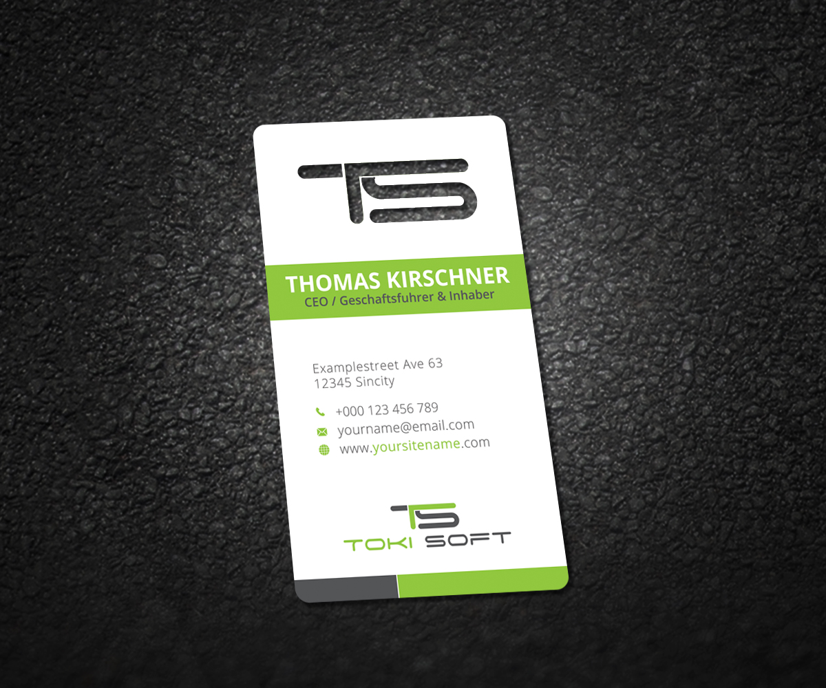 Diseño de Tarjeta de Presentación por Graphic Flame para ToKi Soft | Diseño #13866163