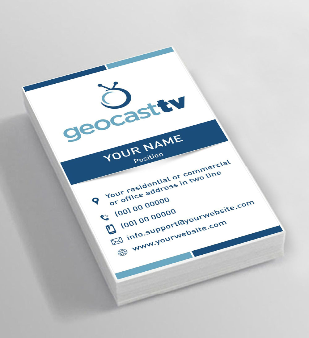 Stationery Design by INDIAN_Ashok for Geocast TV | Design #2517604