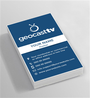 Schreibwaren-Design von INDIAN_Ashok für Geocast TV | Design: #2517605