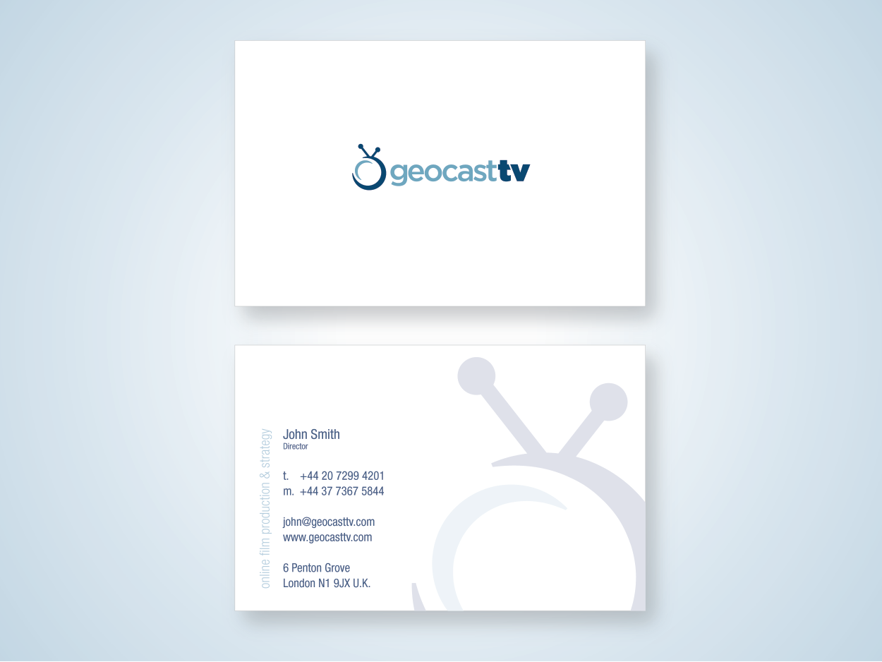 Stationery Design by bluejet for Geocast TV | Design #2535964