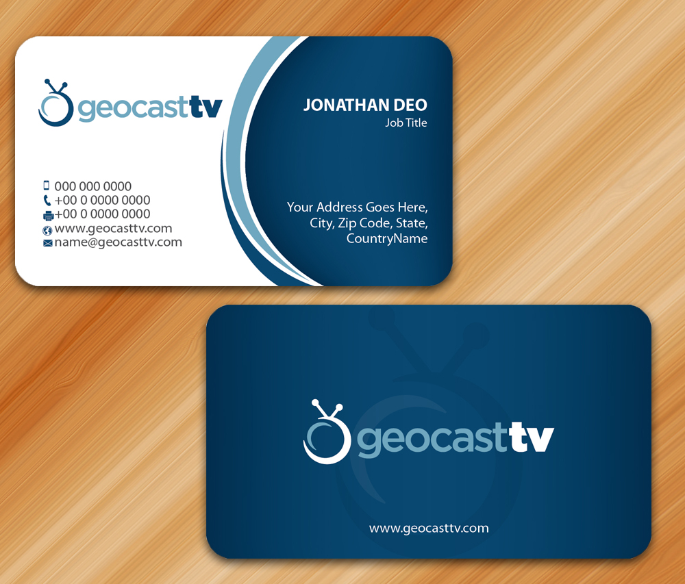 Diseño de Papelería por Sarmishtha Chattopadhyay_loginchange para Geocast TV | Diseño #2567921