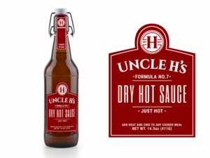 Uncle H's Dry Hot Sauce | Logo-Design von GBDESIGN