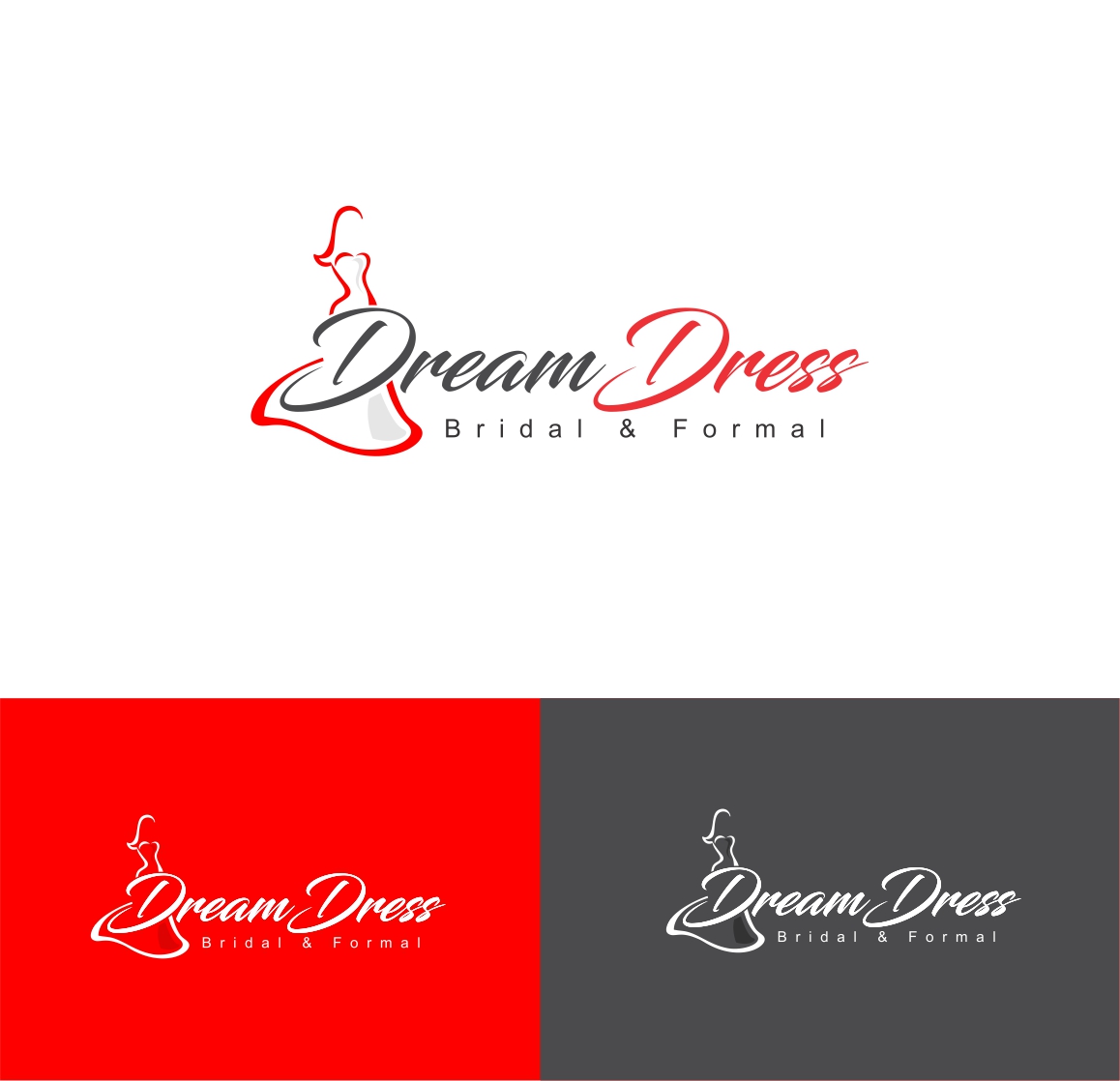 Logo Design by ESolz Technologies for Dream Dress Bridal | Design #13877337