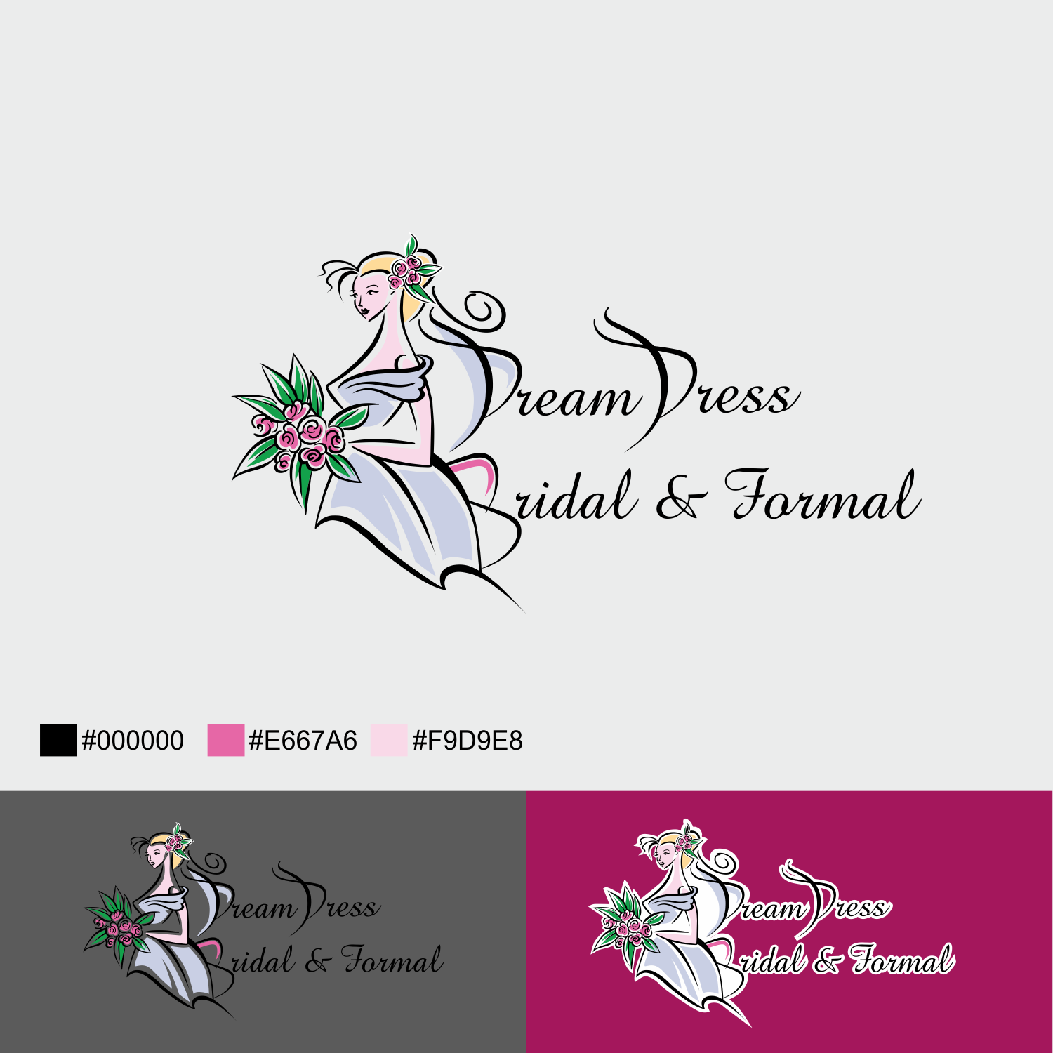 Logo Design by desingman for Dream Dress Bridal | Design #13859536