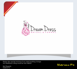 Logo Design by Mariono Fx for Dream Dress Bridal | Design: #13845874