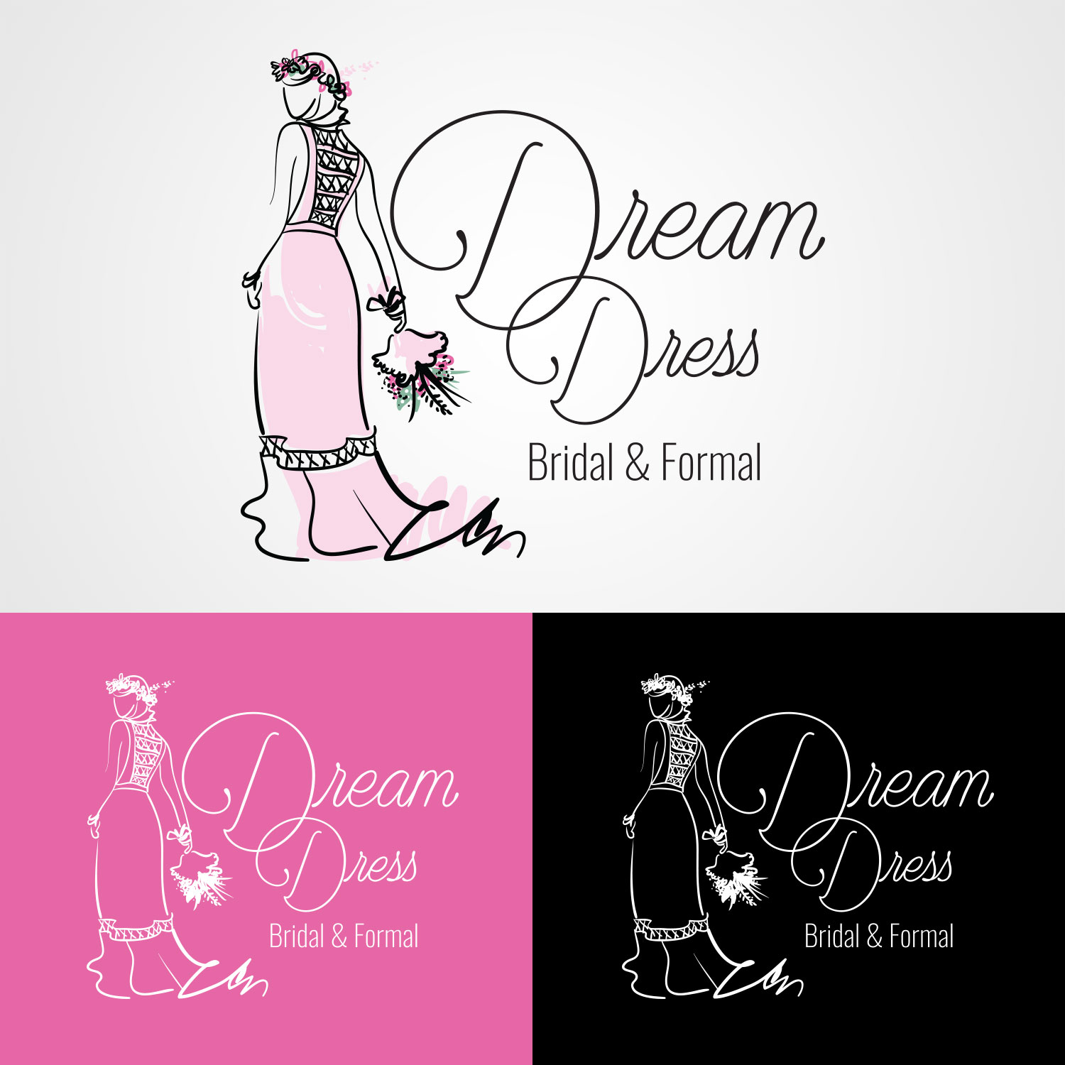 Logo Design by robertocjr.com for Dream Dress Bridal | Design #13846420