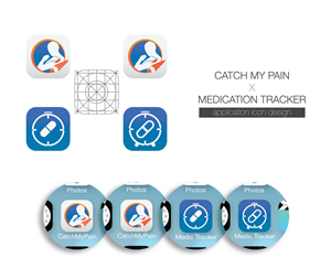 iOS 7 App Icons for helping pain patients | Diseño Con Ícono por Marq