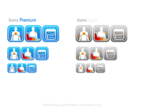 iOS 7 App Icons for helping pain patients | Diseño Con Ícono por Grebo