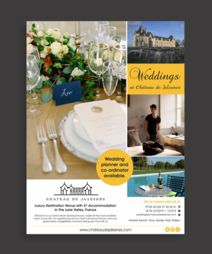 Luxury château wedding venue needs magazine advertisement targeting gay market