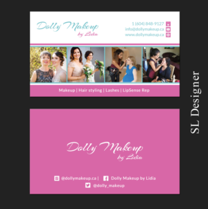 Design de Carte de Visite par SL Designer pour Dolly Makeup by Lidia | Design : #13864507